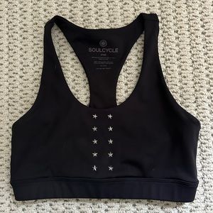 Soul cycle star studded sports bra